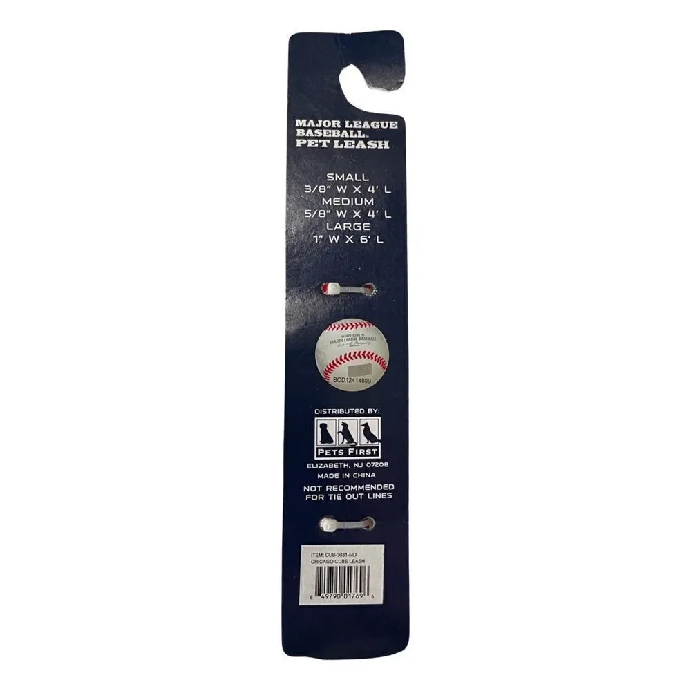 Chicago Cubs Major League Baseball Pet Leash Size Medium NWT